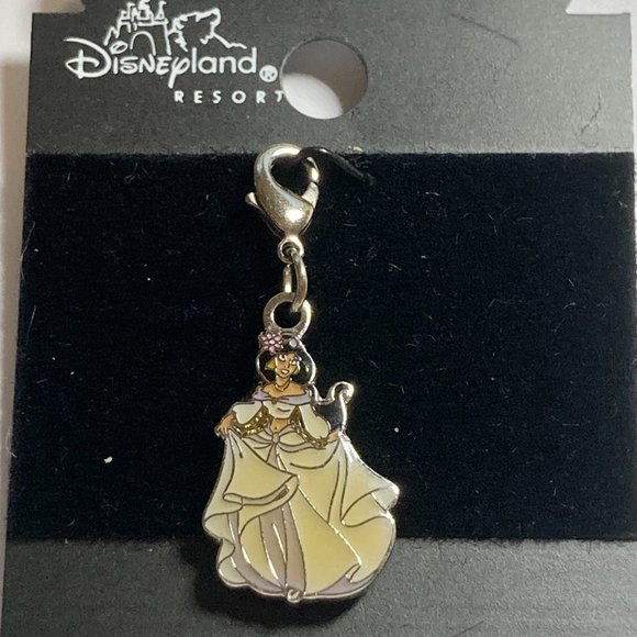 Vintage Disney Princess Jasmine Clip On Charm Aladdin Zipper Pull Purse Signed - Picture 2 of 7